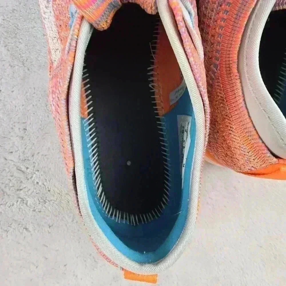 Nike Women’s Free TR Flyknit Sneakers Blue/Orange 718785 803 Size 8 No Insloes